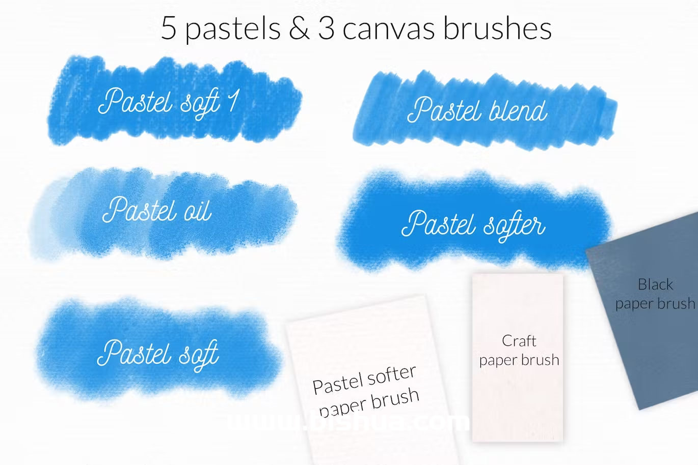 Procreate笔刷+色卡丨粉笔画笔质感创作