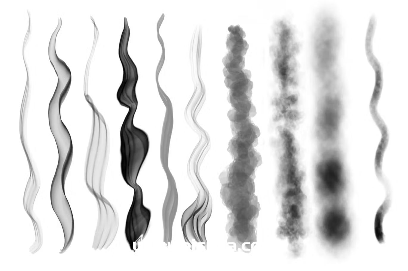 Procreate笔刷丨10枚烟雾笔刷