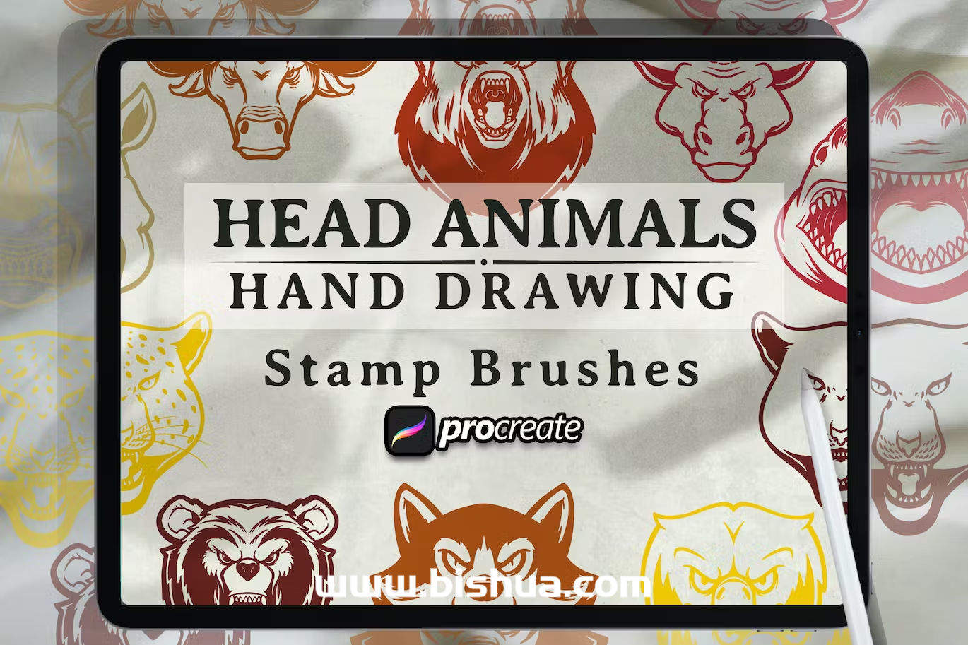 Procreate笔刷丨动物手绘图案笔刷