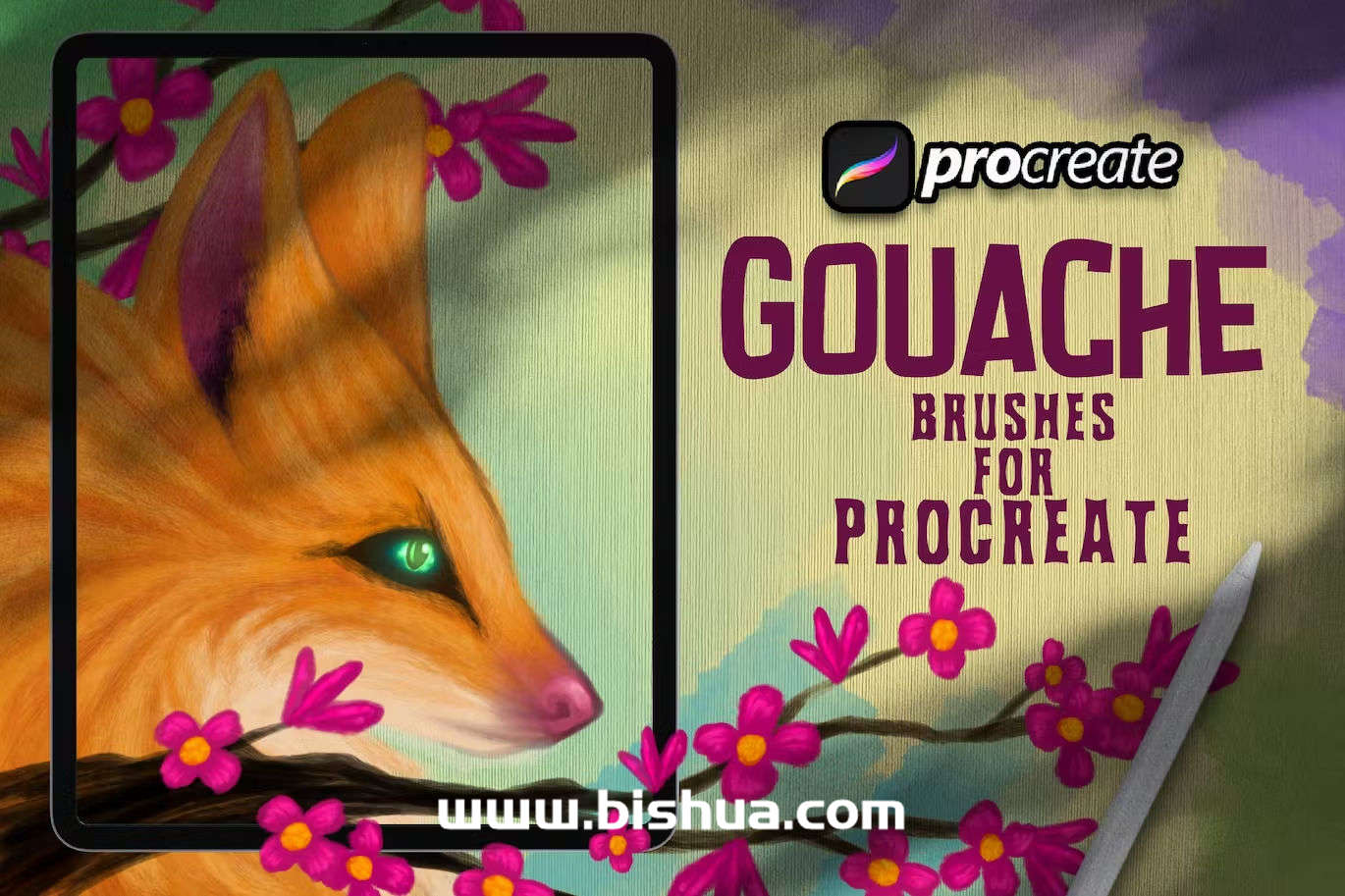 Procreate笔刷丨水粉手绘质感笔刷