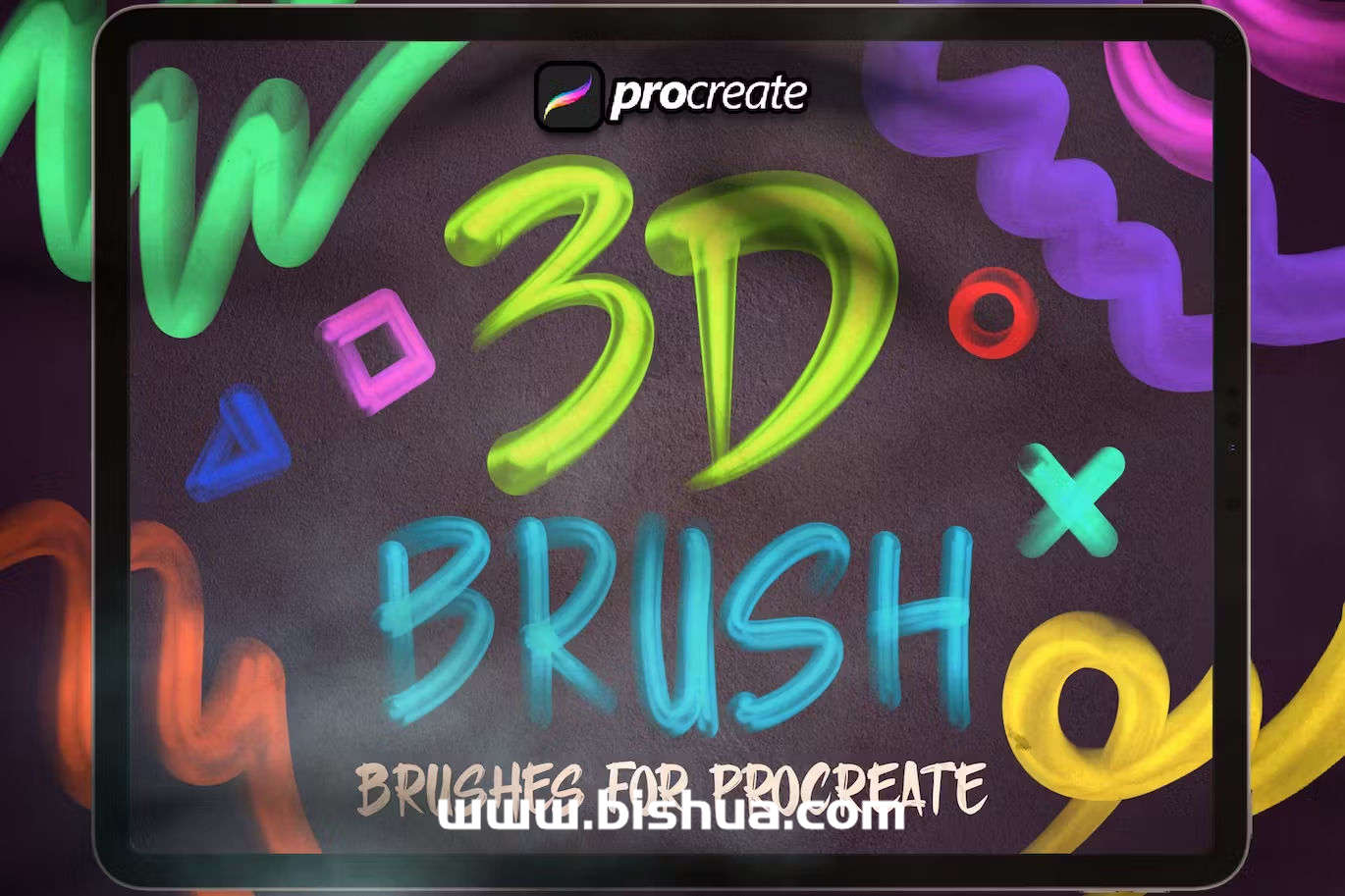 Procreate笔刷丨超现实3D笔刷包