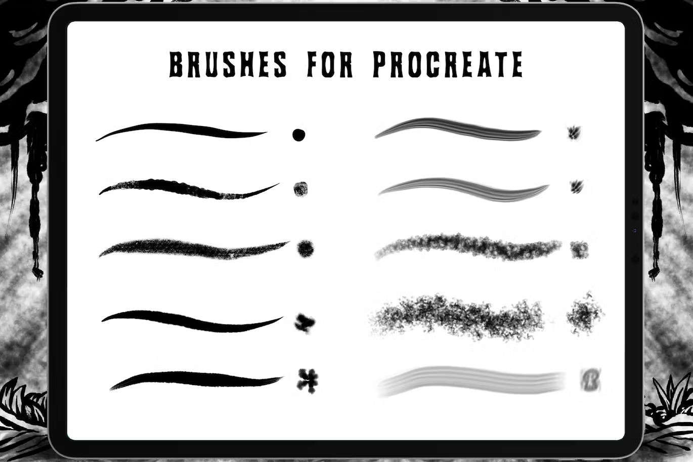 Procreate笔刷丨设计专业插画勾线笔刷